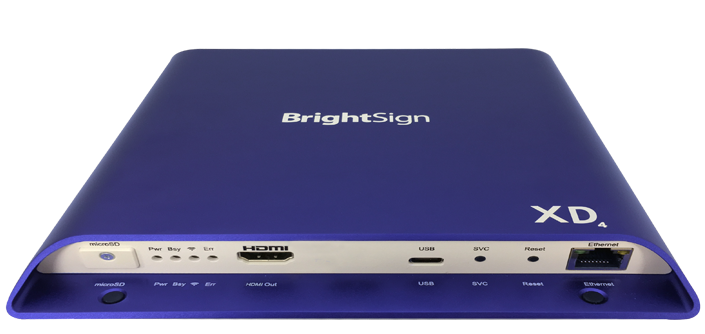 Multi-Zones 4K Player, Ethernet, GPIO Interactive, BrightSign XD1034
