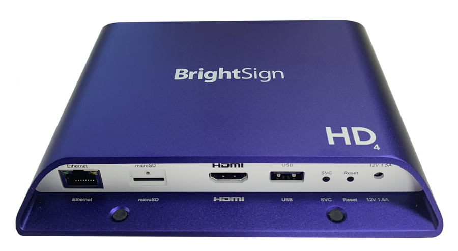 Interactive Multi-Zone HD Player, Ethernet, GPIO, BrightSign HD1024