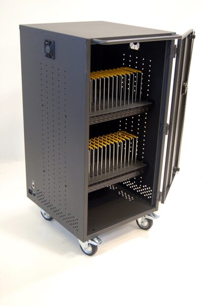 Portatīvo datoru uzlādes skapis Vega 32TM (USB, metāla, līdz 32 planšetēm, ChromeBook vai portatīvajiem datoriem)